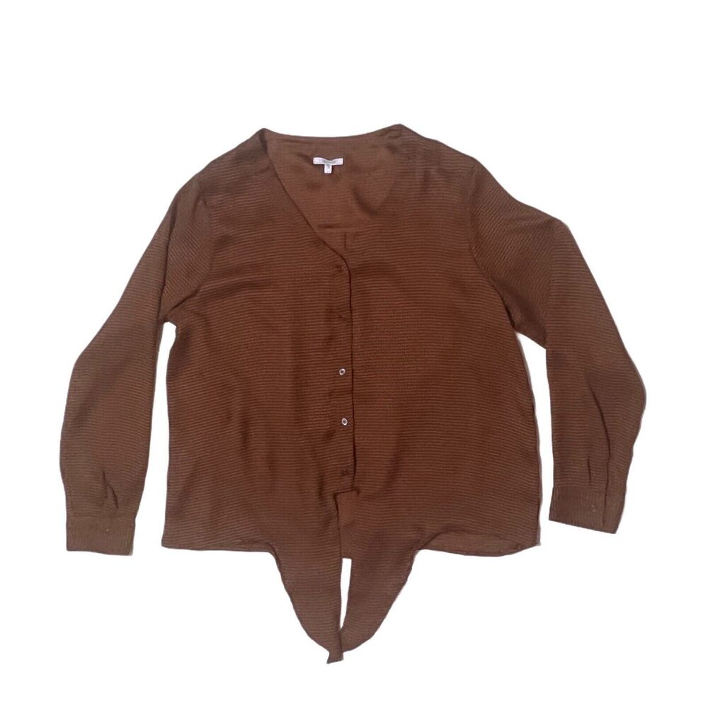 Maurices Women’s Copper Brown Front Tie Lightweight Layering Cardigan Size L
